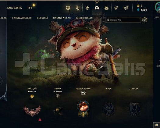 Merhaba bu ilanda 35 Level / Bot olmayan lol hesab