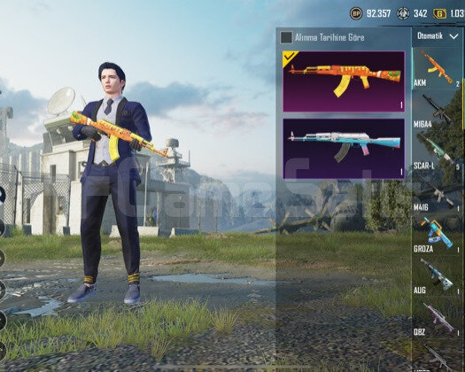 PUBG hesabı 60 level bol skinli