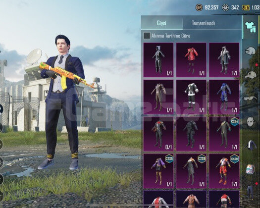 PUBG hesabı 60 level bol skinli