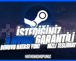 İSTEDİĞİNİZ 3 OYUN + GARANTİ + DESTEK