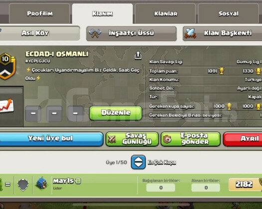 10 LVL KLAN HEMEN TESLİM!! TEK FİYAT!!!!