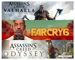 Assassins Creed Valhalla + Odyssey + Far Cry 6
