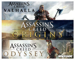 Assassins Creed Valhalla + Odyssey + Origins