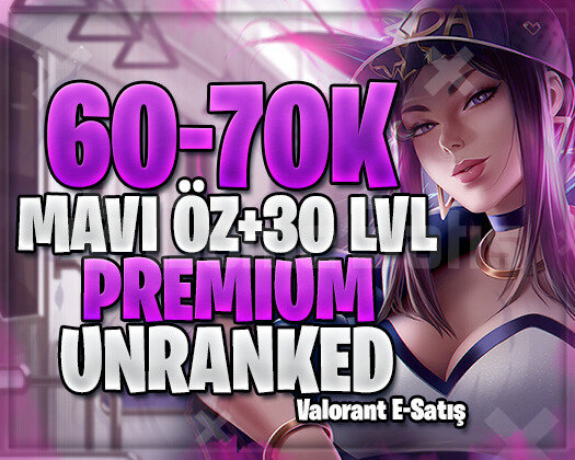 EUW GARANTİLİ 60K+ MAVİ ÖZ 30 LEVEL UNRANKED
