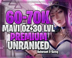 EUW GARANTİLİ 60K+ MAVİ ÖZ 30 LEVEL UNRANKED