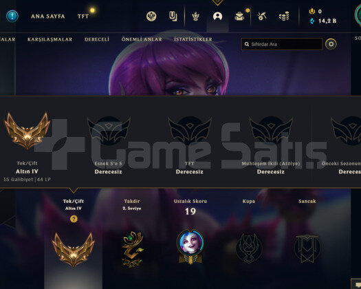 TR GOLD 4 44LP 65 WR I YÜKSEK ELO BOL KOSTÜM 14K M