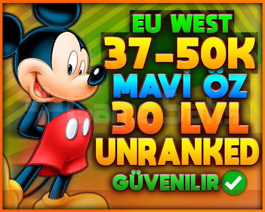 +3000SATIŞ/ TR 37K+ M.Ö 30 LEVEL UNRANKED