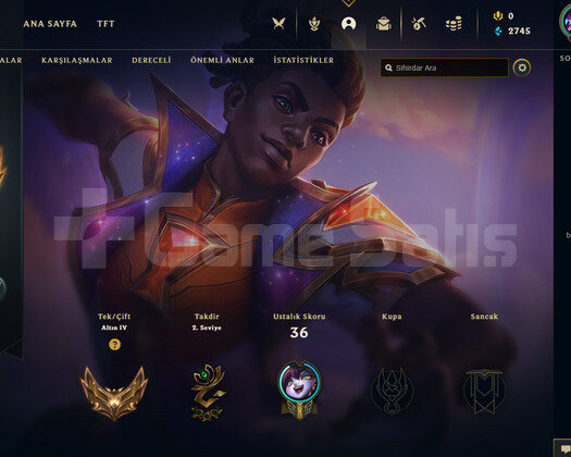 TR Gold 4 | 3 Kostüm - 28 Hero | LoL Hesap