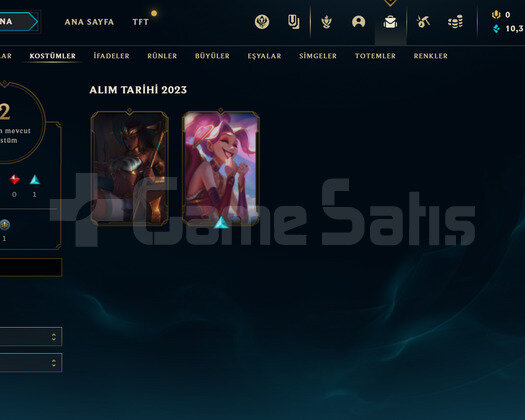 TR 72 WR Gold 4 | 2 Kostüm - 10K Mö | LoL Hesap