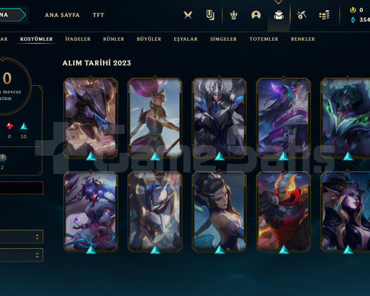 TR Gold 4 | 10 Kostüm - 49 Hero | LoL Hesap