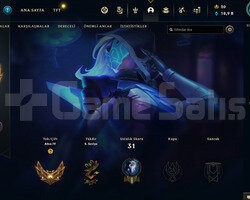 TR Gold 4 | 8 Kostüm - 34 Hero | LoL Hesap