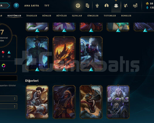 TR Gold 2 | 17 Kostüm - 55 Hero | LoL Hesap