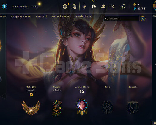 TR Gold 1 | 3 Kostüm - 22K Mö | LoL Hesap
