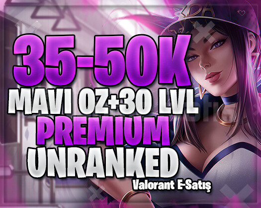 EUW 35K+ MAVİ ÖZ 30 LEVEL UNRANKED