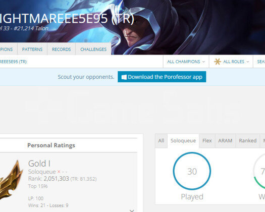 TR GOLD 1 100LP I 70 WR YÜKSEK ELO