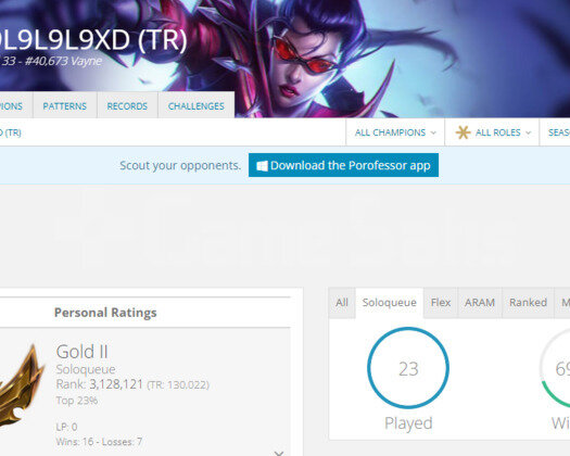 TR GOLD 2 70 WR I YÜKSEK ELO 10K MAVİ ÖZ