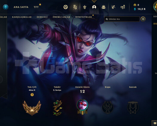 TR GOLD 2 70 WR I YÜKSEK ELO 10K MAVİ ÖZ