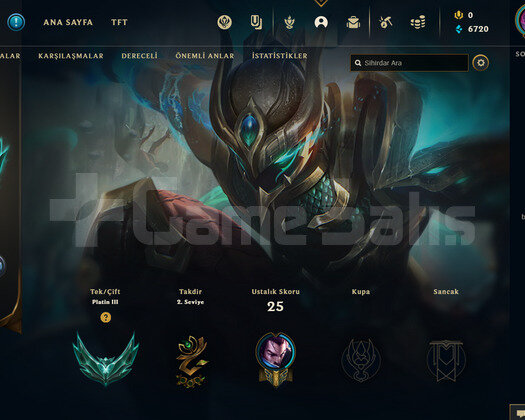 TR Plat 3 | 4 Kostüm - 26 Hero | LoL Hesap