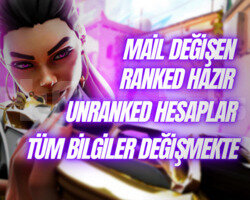 TR - EU / RANKED HAZIR UNRANKED HESAPLAR - MAİL