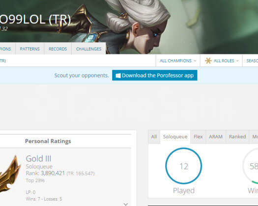 TR GOLD 3 I HİGH MMR 30K MAVİ ÖZ