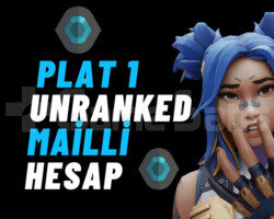 PLAT 1 UNRANKED MAİLLİ HESAP - 7 24 DESTEK