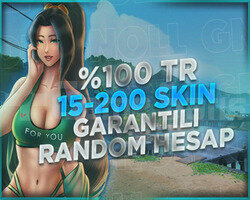TR BÖLGE 15-200 SKİN FULL+FULL VİP HESAPLAR +3000