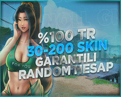 TR BÖLGE 30-200 SKİN FULL+FULL VİP HESAPLAR +3000