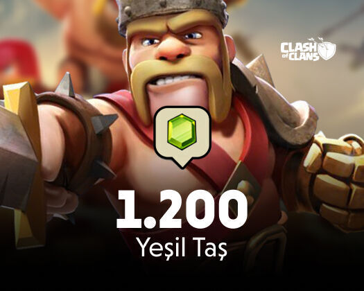 Clash of Clans 1200 Yeşil Taş