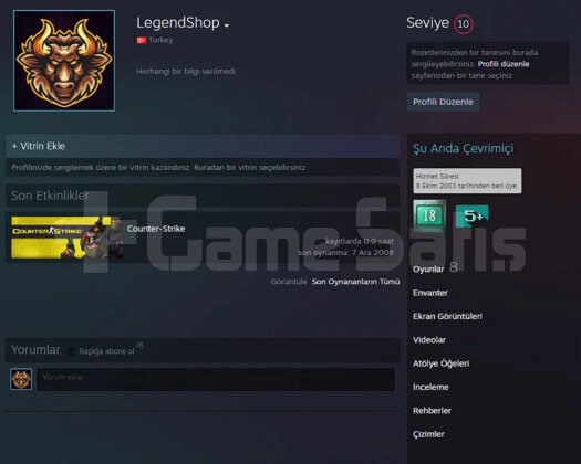 10+5 YIL JETON +18 YIL İLK MAİL STEAM