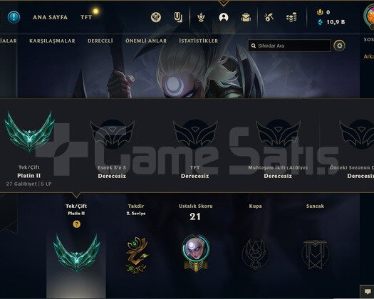 TR PLAT 2 60 WR I YÜKSEK ELO 11K MAVİ ÖZ