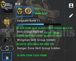 2 MADALYA | RANK ACIK PRIME CSGO | YESIL FAKTOR