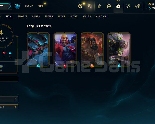 EUW Gold 4 | 4 Kostüm - 22K Mö | LoL Hesap