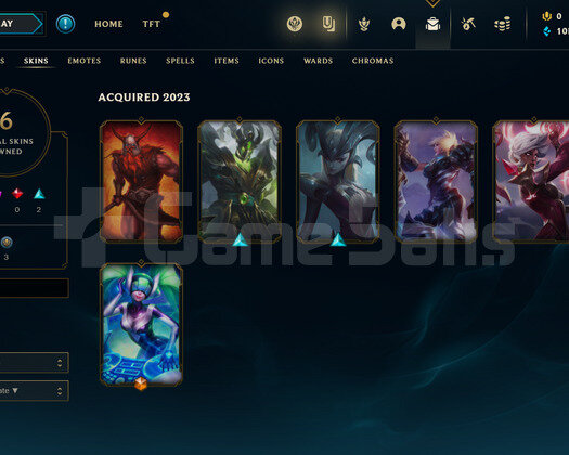 EUW Gold 2 | 6 Kostüm - 37 Hero | LoL Hesap