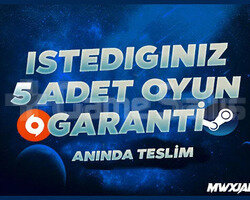 İstediğiniz 5 Oyun | Sınırsız Garanti | PC
