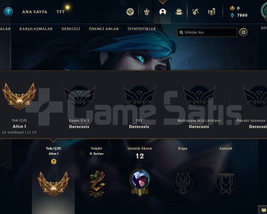 TR GOLD 1 61WR I DİAMOND ELO SMURF