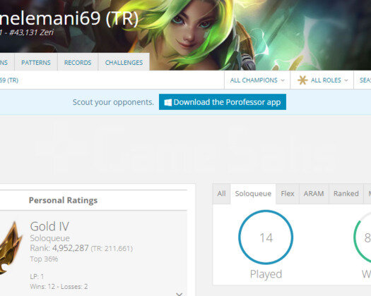 TR GOLD 4 87WR I HİGH MMR SMURF