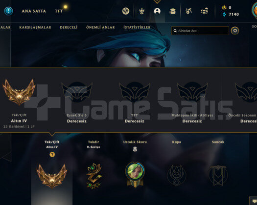 TR GOLD 4 87WR I HİGH MMR SMURF