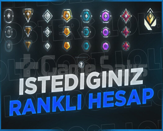 TR BÖLGE/ İSTEDİĞİNİZ RANKA SAHİP HESAPLAR