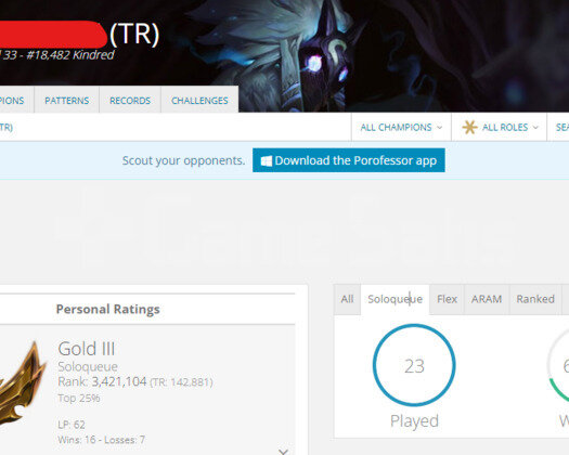 TR GOLD 3 62LP 70WR I DİAMOND ELO 10K MAVİ ÖZ