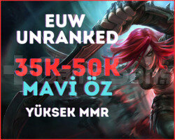 EUW - UNRANKED 30 LEVEL HESAP