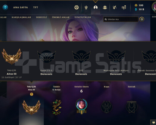 TR GOLD 3 57LP 75WR I DİAMOND ELO 10K MAVİ ÖZ