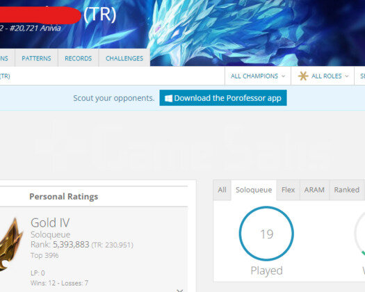 TR GOLD 4 63WR I DİAMOND ELO 26K MAVİ ÖZ KOSTÜMLÜ