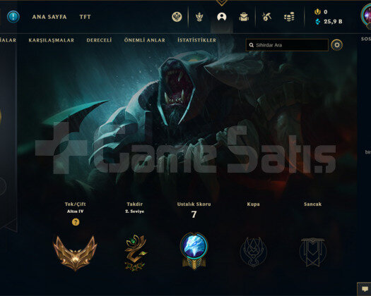 TR GOLD 4 63WR I DİAMOND ELO 26K MAVİ ÖZ KOSTÜMLÜ