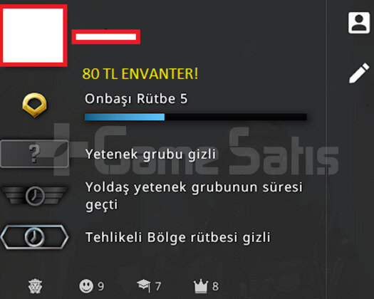 80TL ENVANTERLİ TÜRK PRIME HESAP