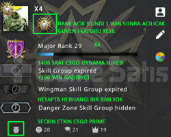 CSGO PRIME RANK ACIK YESIL FAKTOR 1400 SAAT OYNAMA