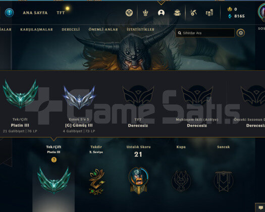 TR PLAT 3 76LP 57WR I DİAMOND ELO BOL GANİMETLİ
