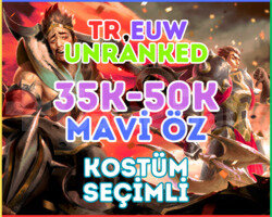 TR,EUW - UNRANKED 30 LEVEL KOSTÜM SEÇİMLİ HESAP