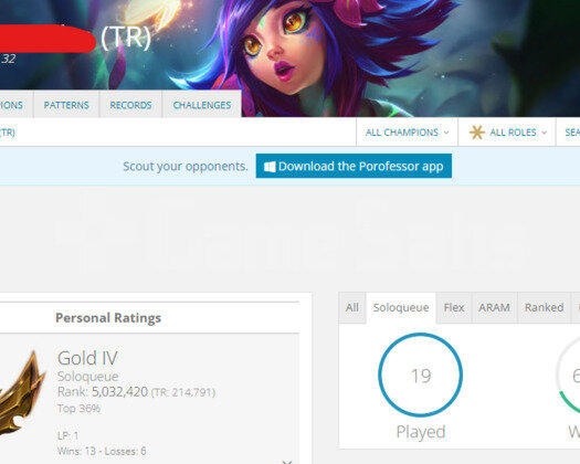 TR GOLD 4 68WR I HİGH MMR 17K MAVİ ÖZ