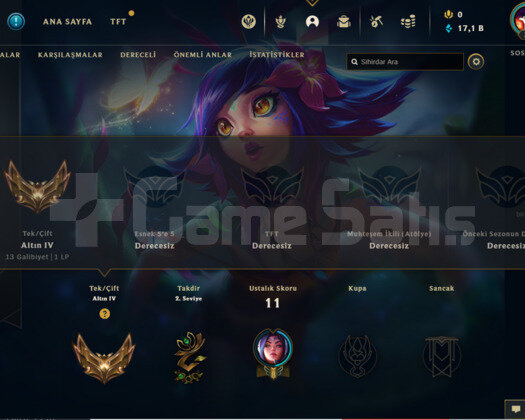 TR GOLD 4 68WR I HİGH MMR 17K MAVİ ÖZ