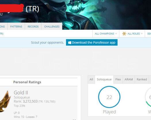 TR GOLD 2 68WR I DİAMOND ELO 26K MAVİ ÖZ